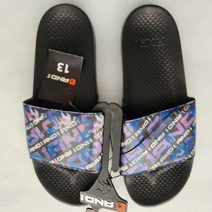 AND1 Men's Crossover Lenticular Sport Slide Sandals. NWT Size 13.